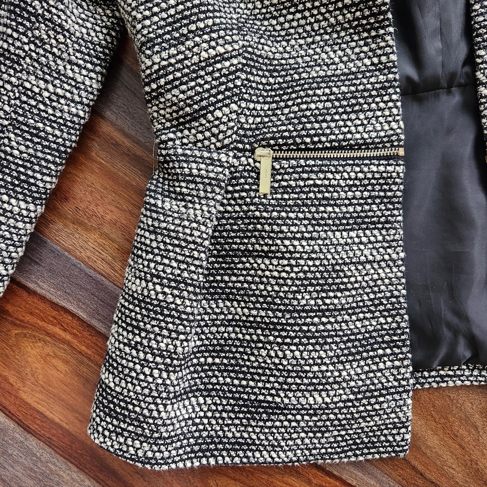 Gorgeous DNKY Blazer Jacket Dressy Zippers Size 2 Beautiful Stylish - Picture 5 of 12